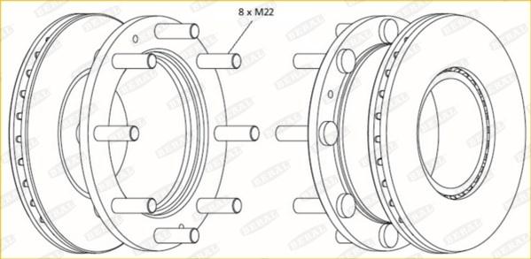 Beral BCR308A - Тормозной диск autosila-amz.com