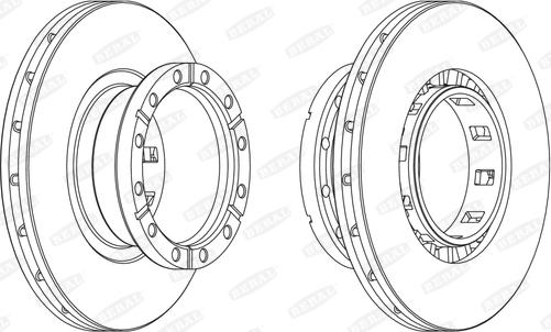 Beral BCR318A - Тормозной диск autosila-amz.com