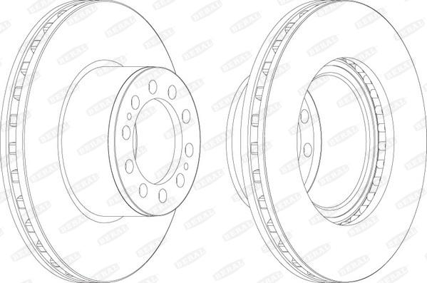 Beral BCR323A - Тормозной диск autosila-amz.com