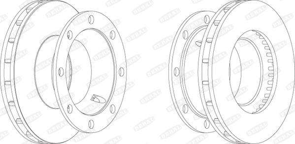 Beral BCR206A - Тормозной диск autosila-amz.com