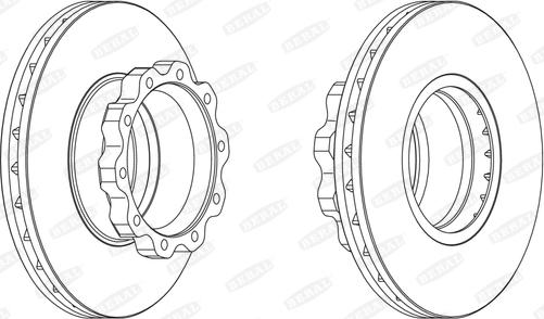 Beral BCR215A - Тормозной диск autosila-amz.com