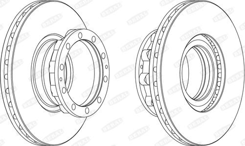 Beral BCR272A - Тормозной диск autosila-amz.com