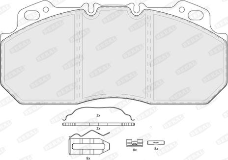 Beral BCV29090TK - Тормозные колодки, дисковые, комплект autosila-amz.com