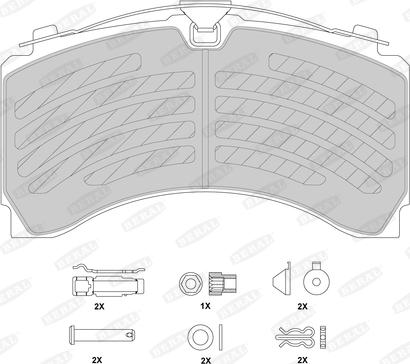 Beral BCV29244TK - Тормозные колодки, дисковые, комплект autosila-amz.com