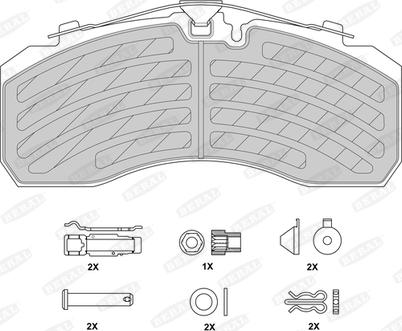 Beral BCV29253TK - Тормозные колодки, дисковые, комплект autosila-amz.com