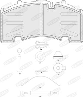 Beral BCV29264TK - Тормозные колодки, дисковые, комплект autosila-amz.com