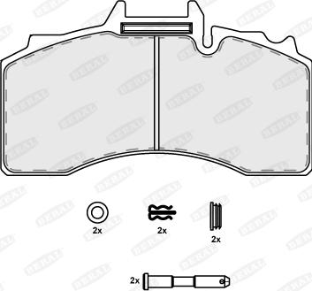 Beral BCV29228TK - Тормозные колодки, дисковые, комплект autosila-amz.com