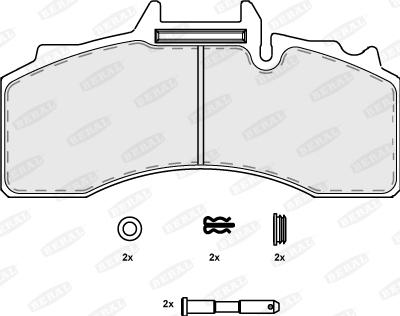 Beral BCV29227TK - Тормозные колодки, дисковые, комплект autosila-amz.com