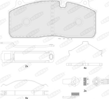 Beral BCV29274TK - Тормозные колодки, дисковые, комплект autosila-amz.com