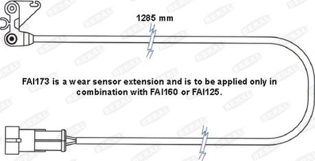 Beral FAI173 - Сигнализатор, износ тормозных колодок autosila-amz.com