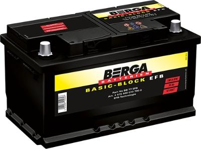 BERGA 5755000737902 - Стартерная аккумуляторная батарея, АКБ autosila-amz.com