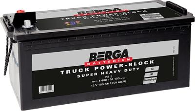 BERGA 680108100A792 - Стартерная аккумуляторная батарея, АКБ autosila-amz.com