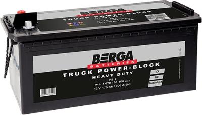 BERGA 670103100A792 - Стартерная аккумуляторная батарея, АКБ autosila-amz.com