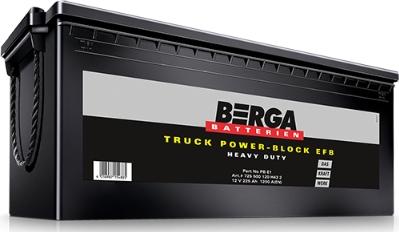 BERGA 725500120H432 - Стартерная аккумуляторная батарея, АКБ autosila-amz.com
