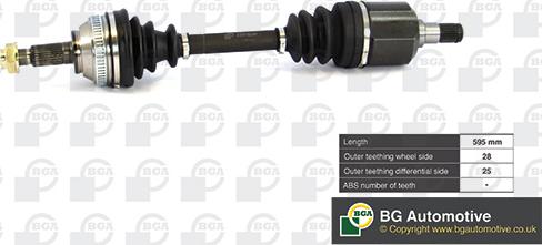 BGA DS7513R - Приводной вал autosila-amz.com