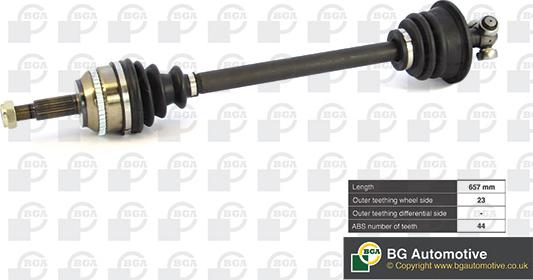 BGA DS7317LA - Приводной вал autosila-amz.com