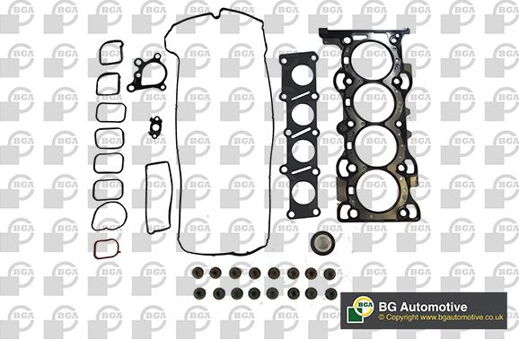 BGA HK2309 - Комплект прокладок, головка цилиндра autosila-amz.com