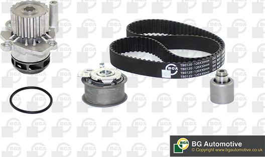 BGA TB0120CPK-1 - Водяной насос + комплект зубчатого ремня ГРМ autosila-amz.com