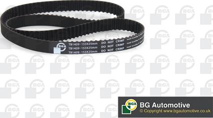 BGA TB1409 - Зубчатый ремень ГРМ autosila-amz.com