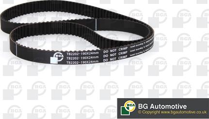 BGA TB2202 - Зубчатый ремень ГРМ autosila-amz.com