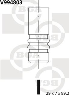 BGA V994803 - Выпускной клапан autosila-amz.com