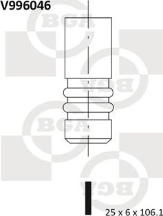 BGA V996046 - Выпускной клапан autosila-amz.com