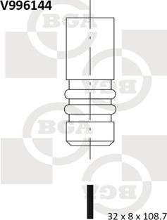 BGA V996144 - Выпускной клапан autosila-amz.com