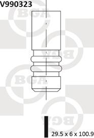 BGA V990323 - Впускной клапан autosila-amz.com