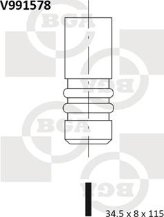 BGA V991578 - Выпускной клапан autosila-amz.com