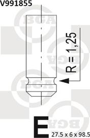 BGA V991855 - Впускной клапан autosila-amz.com