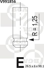 BGA V991856 - Выпускной клапан autosila-amz.com