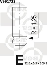 BGA V991723 - Впускной клапан autosila-amz.com