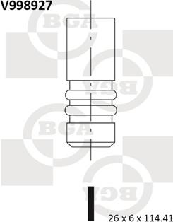 BGA V998927 - Выпускной клапан autosila-amz.com