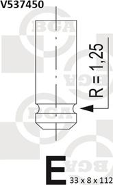 BGA V537450 - Выпускной клапан autosila-amz.com