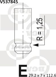 BGA V537845 - Выпускной клапан autosila-amz.com