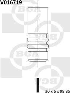 BGA V016719 - Выпускной клапан autosila-amz.com