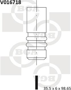 BGA V016718 - Впускной клапан autosila-amz.com
