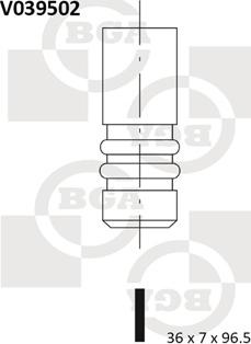 BGA V039502 - Впускной клапан autosila-amz.com