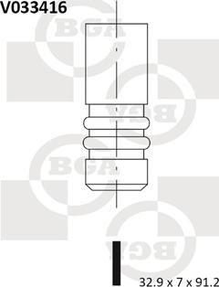 BGA V033416 - Выпускной клапан autosila-amz.com