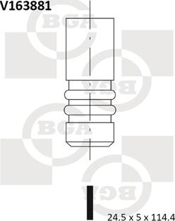 BGA V163881 - Выпускной клапан autosila-amz.com