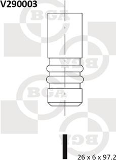 BGA V290003 - Выпускной клапан autosila-amz.com