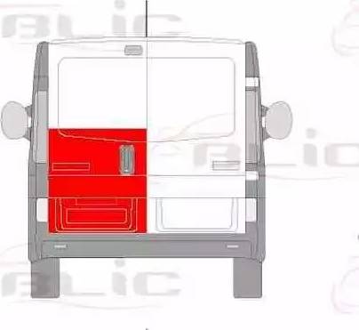 BLIC 6016-00-6061153P - Обшивка двери autosila-amz.com