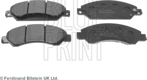 Blue Print ADA104242 - Тормозные колодки, дисковые, комплект autosila-amz.com