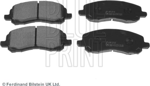 Blue Print ADA104208 - Тормозные колодки, дисковые, комплект autosila-amz.com