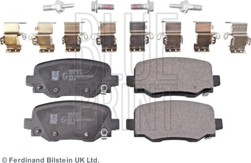 Blue Print ADA104277 - Тормозные колодки, дисковые, комплект autosila-amz.com