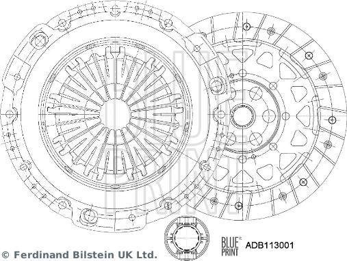 Blue Print ADB113001 - Комплект сцепления autosila-amz.com