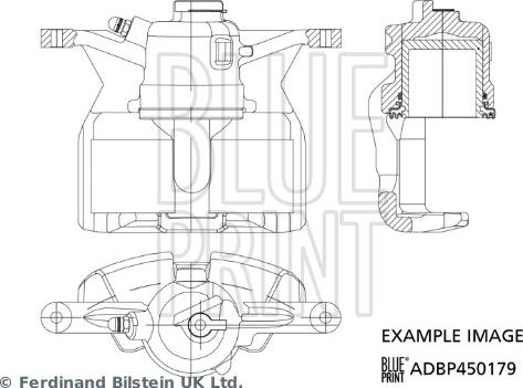 Blue Print ADBP450179 - Тормозной суппорт autosila-amz.com