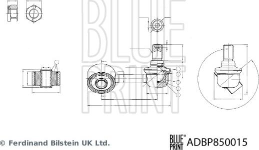 Blue Print ADBP850015 - Тяга / стойка, стабилизатор autosila-amz.com