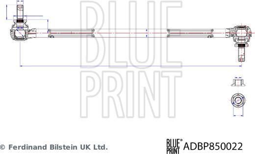 Blue Print ADBP850022 - Тяга / стойка, стабилизатор autosila-amz.com
