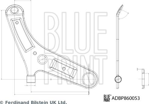 Blue Print ADBP860053 - Рычаг подвески колеса autosila-amz.com